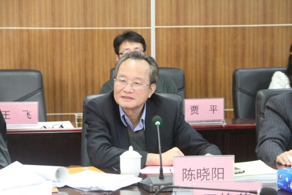 专家组组长陈晓阳教授主持评审会