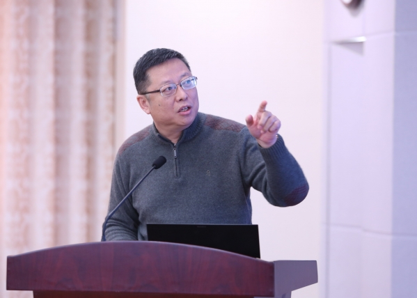 赵刚研究员汇报天文学学位授权点合格评估工作  杨天鹏 摄