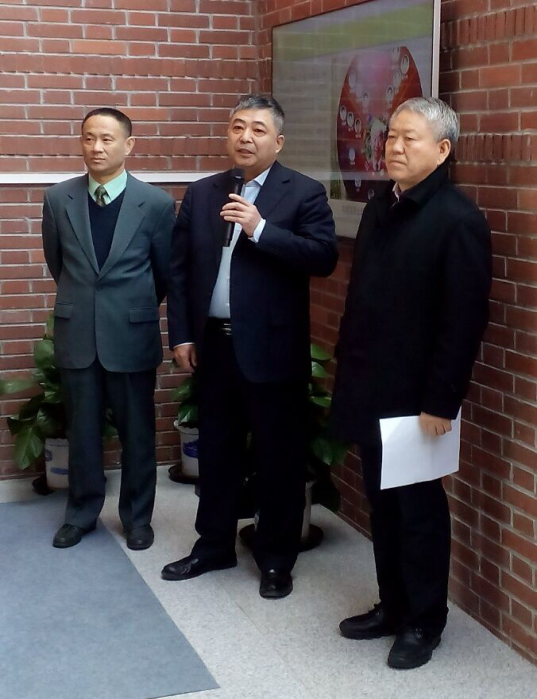 图-3 中科院古脊椎动物与古人类研究所党委书记兼副所长 苗建明致辞